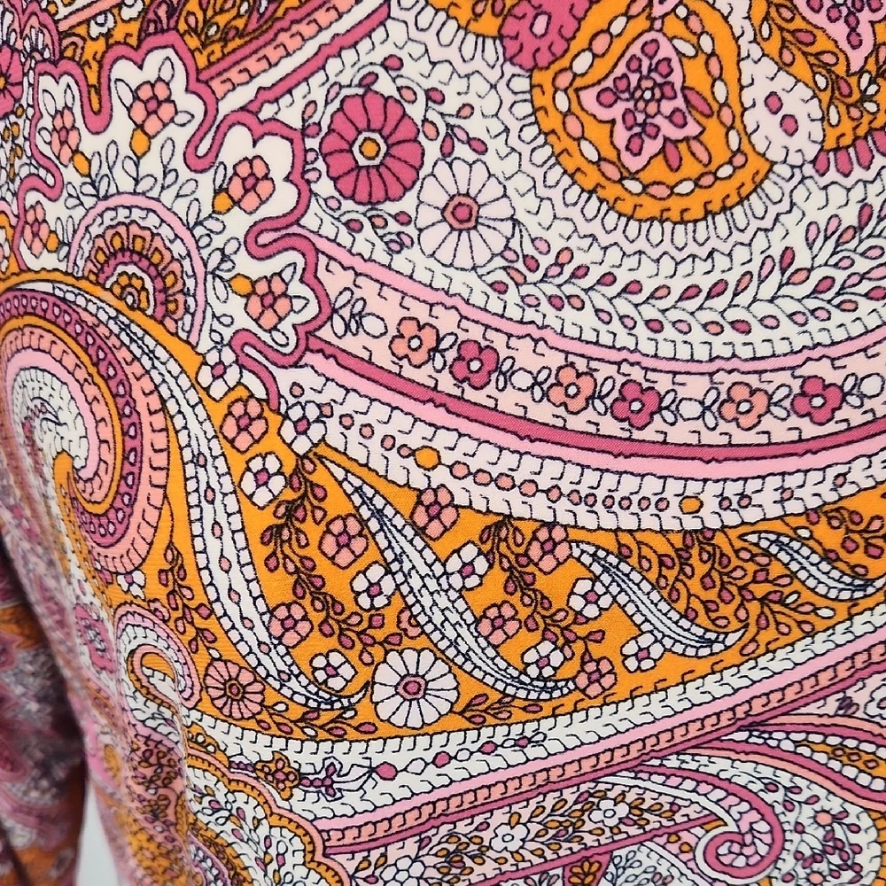 NWT Tommy Hilfiger Paisley Print Pink Dress, size 10 - Picture 3 of 10